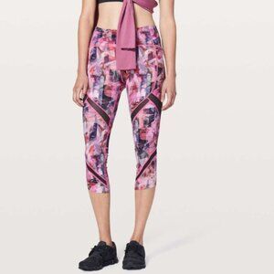 Lululemon On Pace Crop Sun Dazed Multi Pink 2